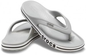 CROCS BAYABAND SLIDE GREY BLACK