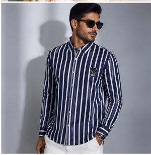 AMI PARIS BLUE LINING PREMIUM SHIRT