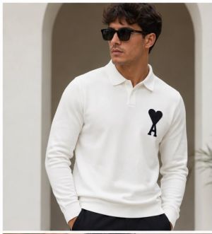 AMI PARIS KNITTED PREMIUM IMPORTED TSHIRT