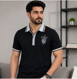 FEND BLACK PREMIUM IMPORTED COLLOR POLO