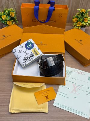 LOUIIS VUITTON Premium_Belt_&_Wallet_Combo_C464