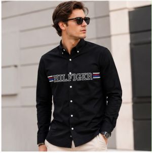 TOMMY HILFIG PREMIUM BLACK IMPORTED SHIRT