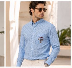 GUCC SKY PREMIUM IMPORTED FULL SLEEVES SHIRT
