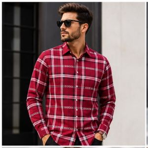 GUCC RED PREMIUM IMPORTED FULL SLEEVES SHIRT