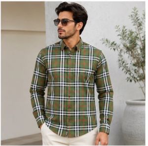 BURRBERY GREEN CHECQUES IMPORTED SHIRT