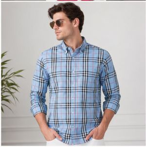 BURRBERY SKY CHECQUES IMPORTED SHIRT