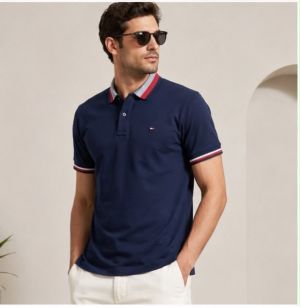 TOMMY HILFIG PREMIUM BLUE PREMIUM POLO