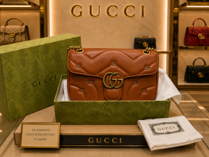 GG MARMONT SHOULDER BAG WITH DUST BAG FOLDING BOX 6355