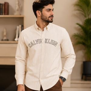 CK YELLOW LINE FRONT SHIRT