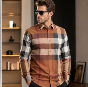 BURBERYY BROWN PREMIUM CHEQUES SHIRT