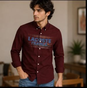 LACOSTTE MAROON IMPORTED CLASSIC SHIRT