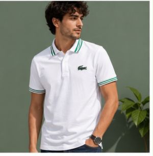 LACOSTTE WHITE  IMPORTED CLASSIC POLO