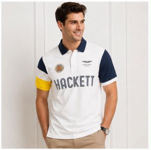 HACKET WHITE  PREMIUM IMPORTED TSHIRT