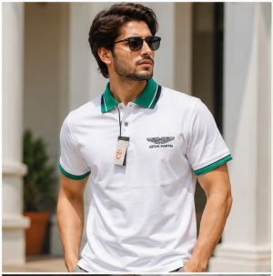 HACKET WHITE GREENPREMIUM IMPORTED TSHIRT