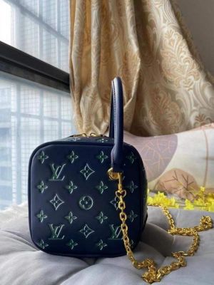 Louiis Vuitton LV Limited Edition New Square Bag With Dust Bag (Navy Green - 964)