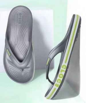 Croc bayaband grey green slipper