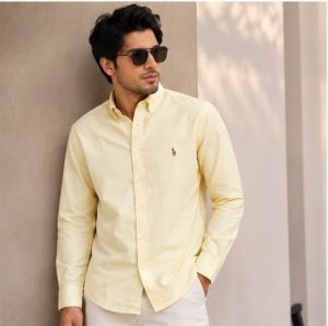 RALPPH LAUREN LIME PREMIUM CLASSIC SHIRT
