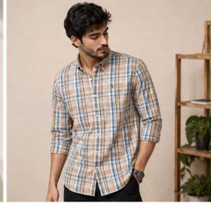 RALPPH LAUREN CHEQUES PREMIUM CLASSIC SHIRT