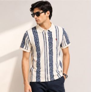 RALPPH LAUREN BLUE WHITE PREMIUM CLASSIC SHIRT