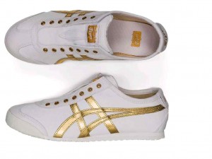 Tiger Mexico 66 Sepatu Sneakers WHITE GOLD