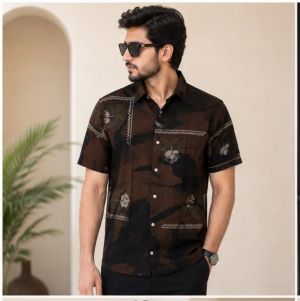 ZAR BROWN  BANDANA PREMIUM SHIRT
