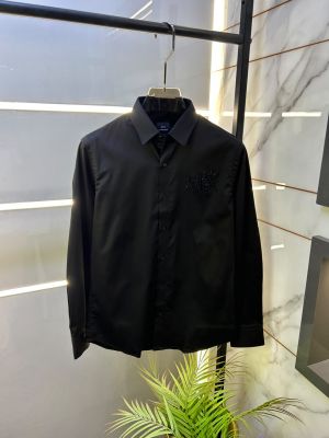 Arman_ Exchange Black Premium Shirt With Brand Box Packing And Carry Bag F2839-BL