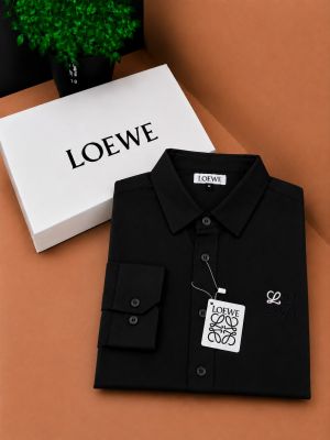 Loewe 100% Imported Pure Linen Fabric Very Premium Full Sleeves Shirt CS410