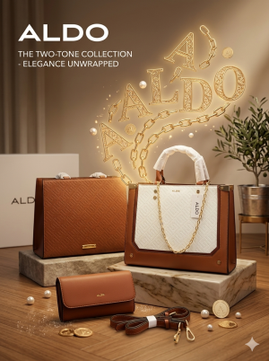 ald0 womens Brown with wallet  Dust Bag & box s8924