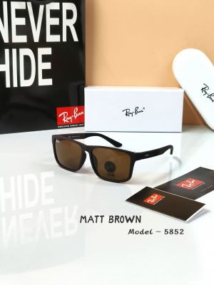RAYBA 5852 MATT BROWN STYLISH TRENDING STORE MODEL 135