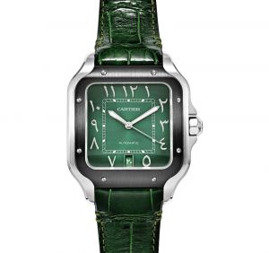 Cartiie_r Santos Automatic Black ring