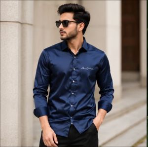AX ARMAN EXCHANGE NAVY BLUE PREMIUM  SHIRT