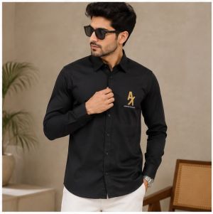AX ARMAN EXCHANGE BLACK PREMIUM  SHIRT