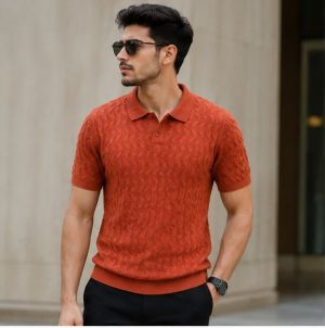 Ax arman exchange premium knitted orange