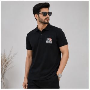 ARMANNI EXCHANGE BLACK PREMIUM TSHIRT