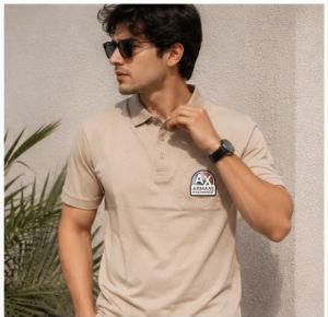  ARMANNI EXCHANGE CREME  PREMIUM TSHIRT
