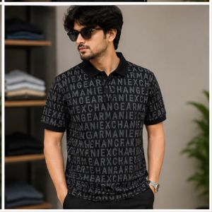 ARMANNI EXCHANGE BLACK PREMIUM TSHIRT