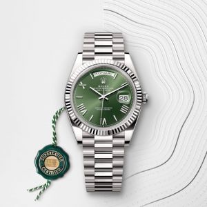 Roleex Mens Oyster Day Date Green Dial Heavy Quality