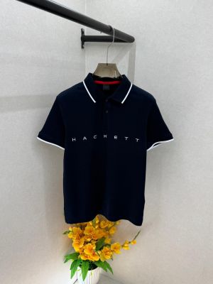 Aston Martin Hacket Navy Polo Premium Collar Neck T-shirt F3757-N1