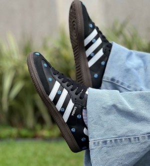 Originals Samba OG Sneakers Light Blue Floral Core Black