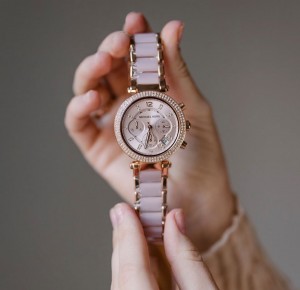 MICHÂEL Kors parker Rose Pink chronograph Watch for Women