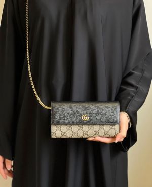 Guccci G-8 Premium Marmont ChainWallet With OriginalBox & DustCover Highend Quality