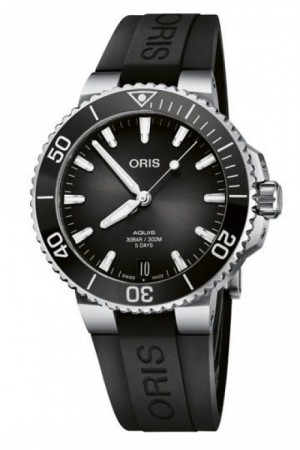 Oris Aquis Date Black Silicon Strap Authentic Store Quality