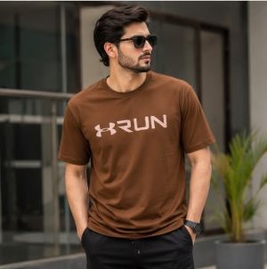 underrarmour brown PREMIUM project rock tee
