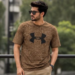 underrarmour brown PREMIUM project rock tee
