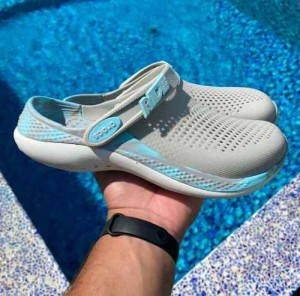 Crocss 360 literide aqua grey