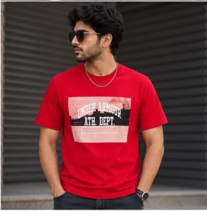 UNDER ARMOUUR RED PREMIUM TEE