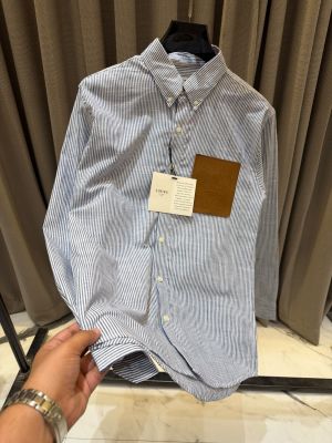 Loewe Pocket Monogram Full Sleeves Shirt Grey