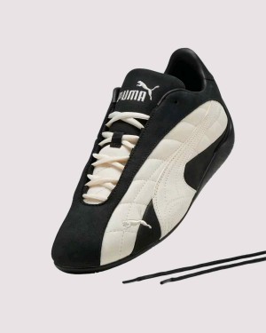 pumaa Speedcat Plus Quilted Black Frosted Ivory  684