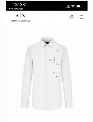 Arman Exchange Current Store Article Shirt with Original Packing White