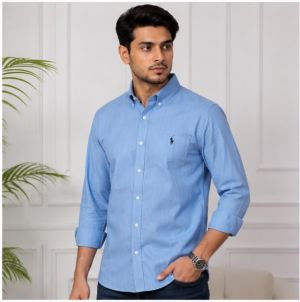 RL POLO PREMIUM BLUE SHIRT